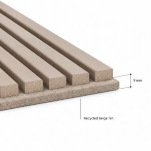 Akupanel Beige 2 Akupanel Beige Hout 270x60 cm