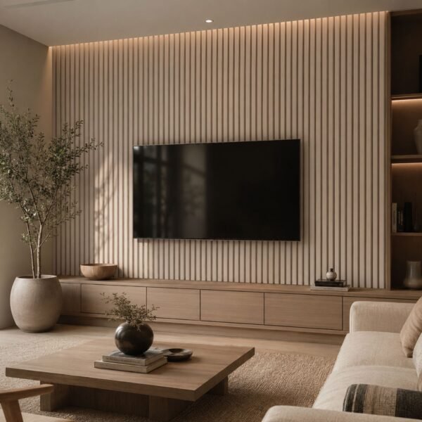 Akupanel Beige 4 Akupanel Beige Hout 270x60 cm