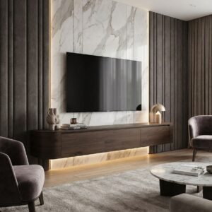 Japandi TV Meubel Walnoot Bruin