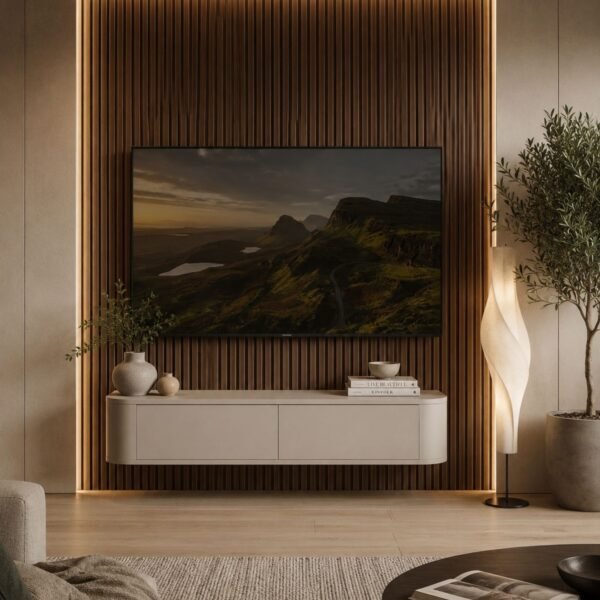 Gangkast beige_ lifestyle Japandi TV Meubel Beige