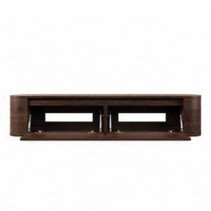 TV Meubel Walnoot _ 180 cm _open Japandi TV Meubel Walnoot Bruin