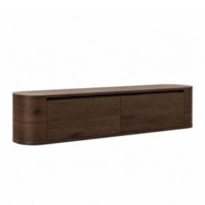 TV Meubel Walnoot _ 180cm _side Japandi TV Meubel Walnoot Bruin