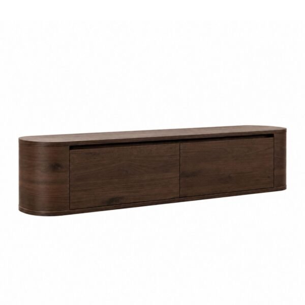 TV Meubel Walnoot _ 180cm _side Japandi TV Meubel Walnoot Bruin