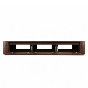 TV Meubel Walnoot _ 240 cm _open Japandi TV Meubel Walnoot Bruin