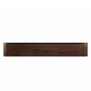 TV Meubel Walnoot_ 240 cm _front Japandi TV Meubel Walnoot Bruin