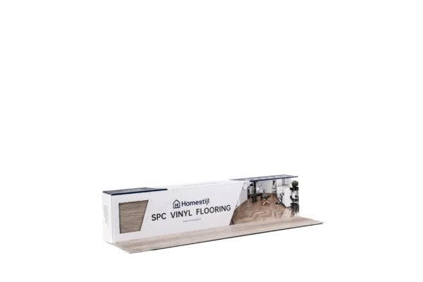 PVC Visgraat Vloer Light grey 125×650 mm