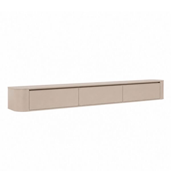TV Meubel Champagne_ 275 cm _side Japandi TV Meubel Champagne