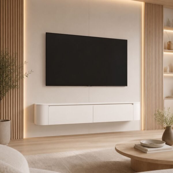 TV Meubel ivorywhite_180 _ lifestyle Japandi TV Meubel Ivory White