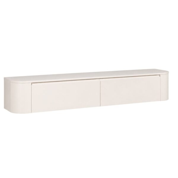 TV Meubel ivorywhite_180 _side_1 Japandi TV Meubel Ivory White