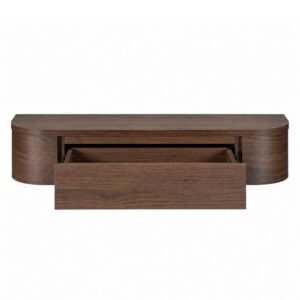 Gankast Walnut_front_open Gangkast Walnoot