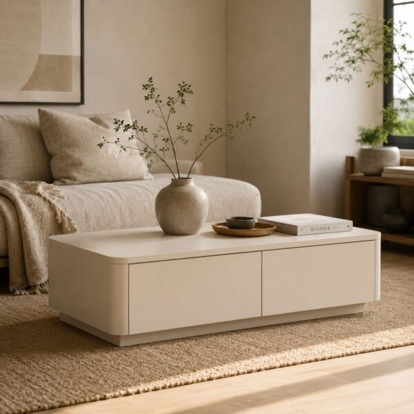 Salontafel Beige 120x60x32 cm lifestyle 2 Salontafel Beige