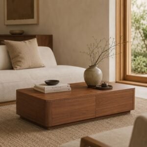 Salontafel Walnoot (China) 120x60x32 cm lifestyle 2 Salontafel Walnoot Bruin