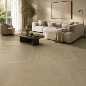 Visgraat Mocha Oak - lifestyle PVC Visgraat Vloer Mocha Oak 650x125 mm
