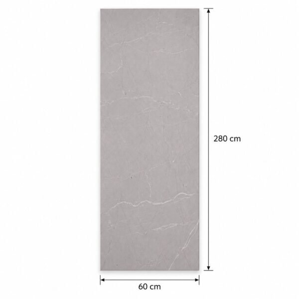 PVC Klik Wandpaneel Beton 280×60 cm