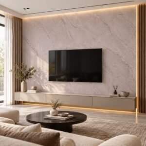 PVC Klik Wandpaneel Grey Stone 280×60 cm