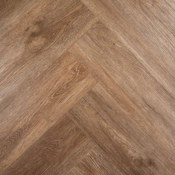PVC Plakvloer Smoked Oak 750x152 mm visgraat PVC Plakvloer Smoked Oak 750x152 mm