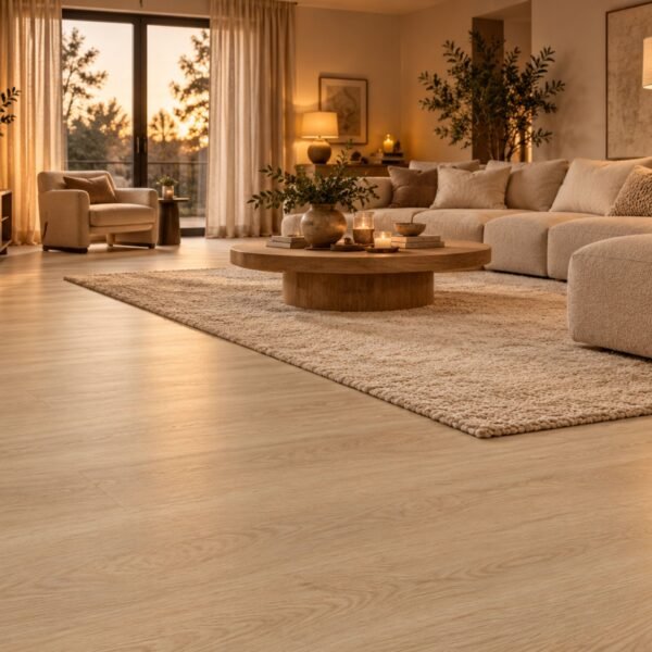 PVC Plakvloer Walnut Oak 750x152 mm sfeerbeeld recht PVC Plakvloer Walnut Oak 750x152 mm
