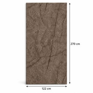 PVC Wandpaneel Bruin Marmer 270×122 cm afmeting PVC Wandpaneel Bruin Marmer 270×122 cm